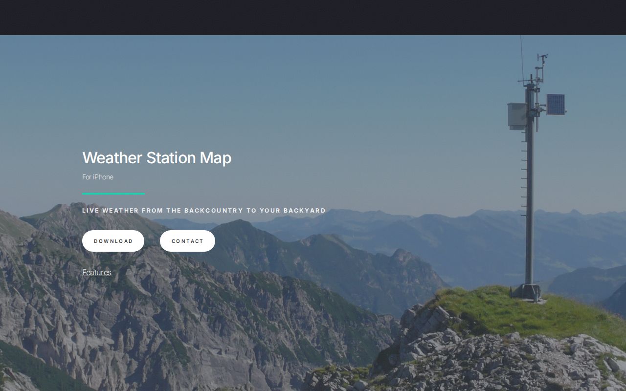 Weather Station Map for iPhone